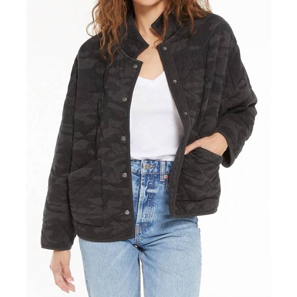 Z Supply Jackets & Coats New Z Supply Mya Camo Quilted Jacket In